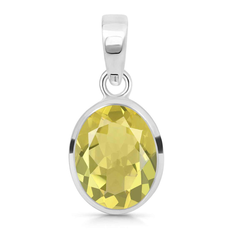 Lemon Quartz Pendant LEM-RDP-466.
