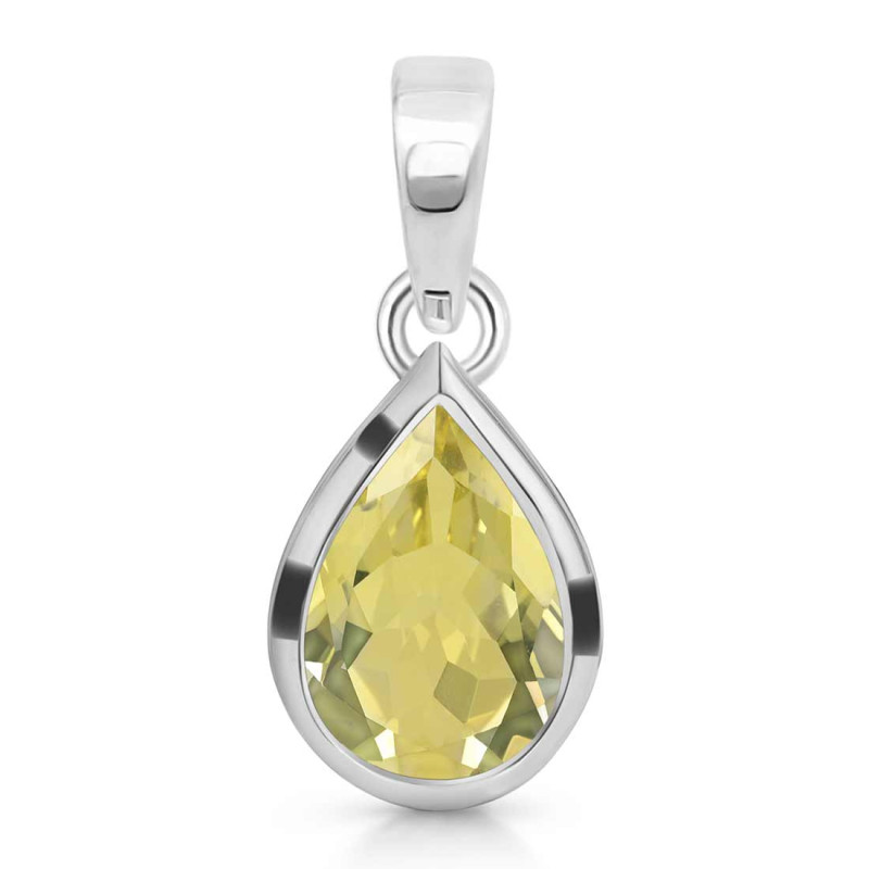 Lemon Quartz Pendant LEM-RDP-468.