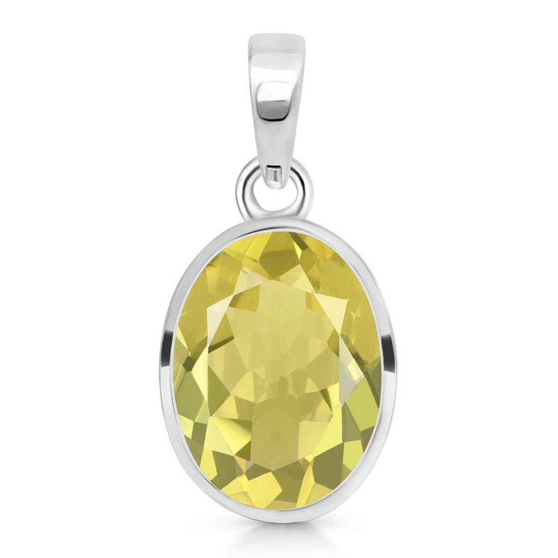 Lemon Quartz Pendant LEM-RDP-471.