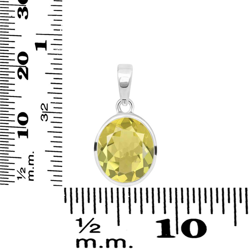 Lemon Quartz Pendant LEM-RDP-737.