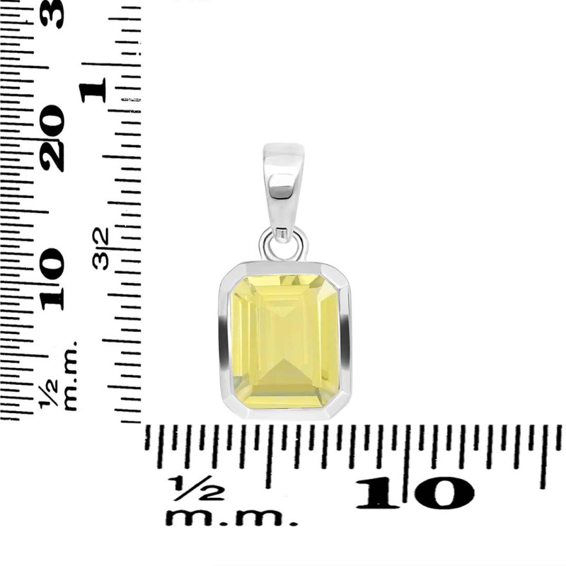 Lemon Quartz Pendant LEM-RDP-738.