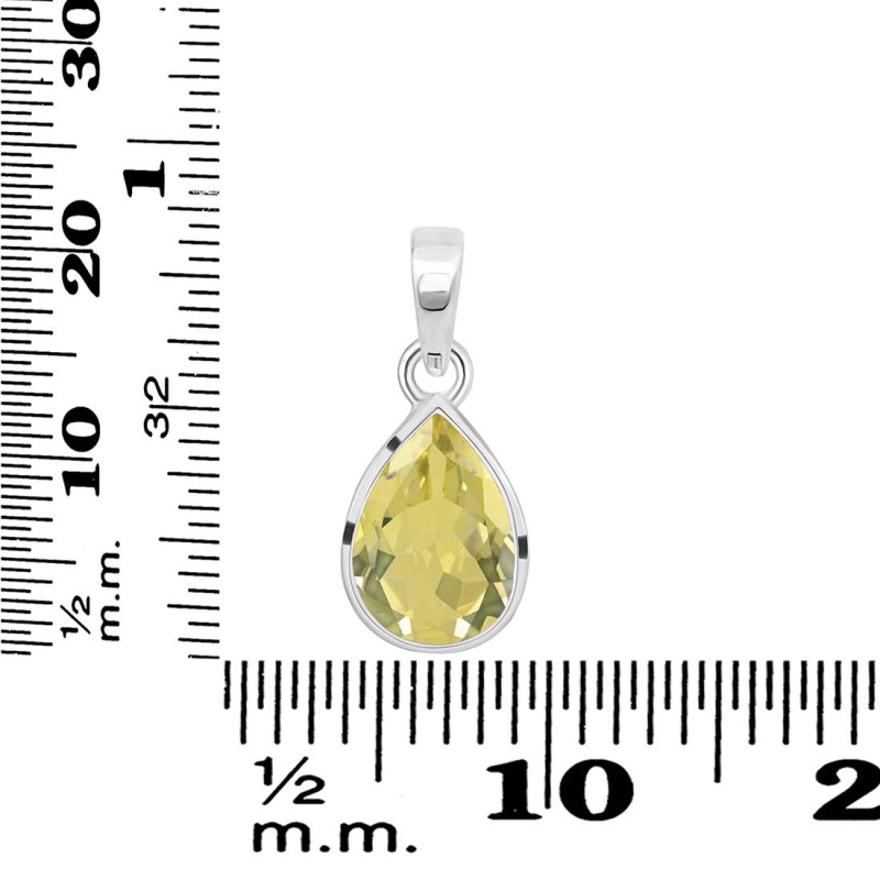 Lemon Quartz Pendant LEM-RDP-790.