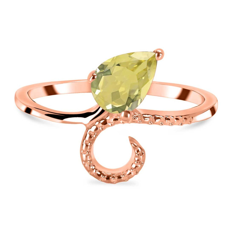 Lemon Quartz Ring LEM-RDR-3.