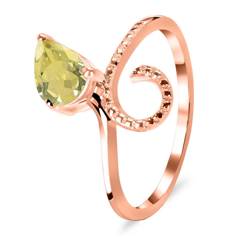 Lemon Quartz Ring LEM-RDR-3.