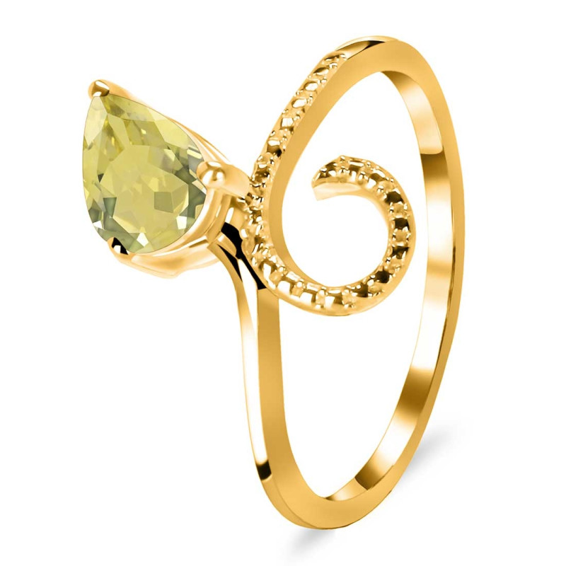 Lemon Quartz Ring LEM-RDR-3.