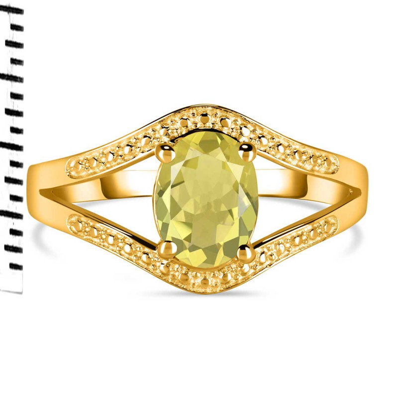 Lemon Quartz Ring LEM-RDR-9.