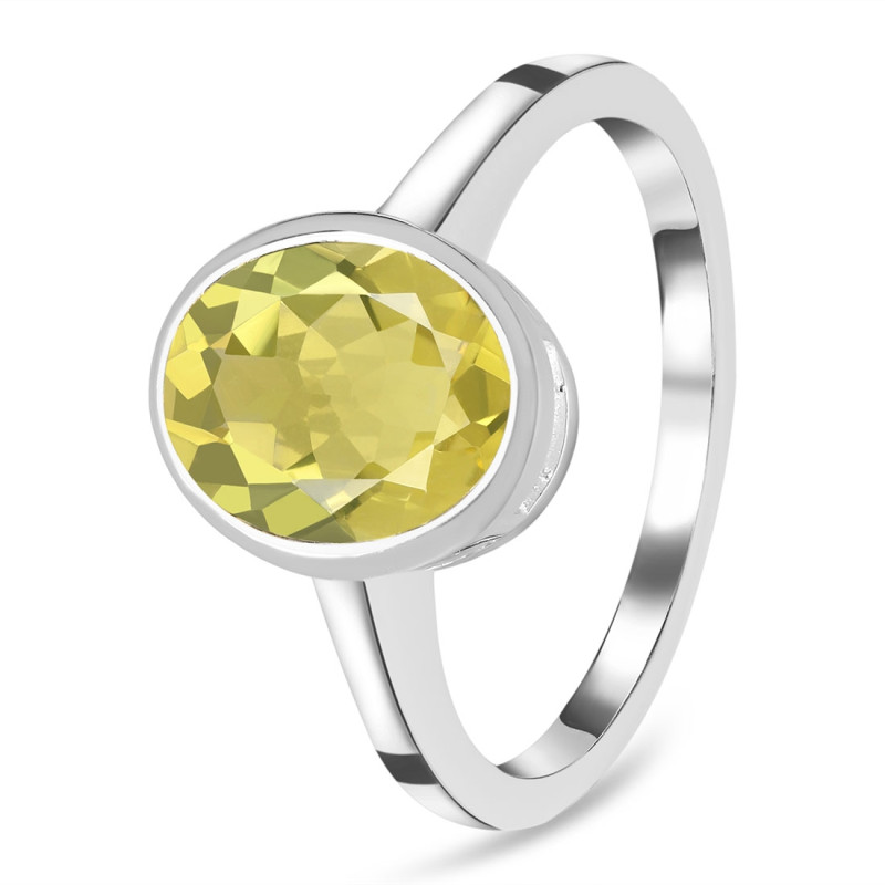 Lemon Quartz Ring
