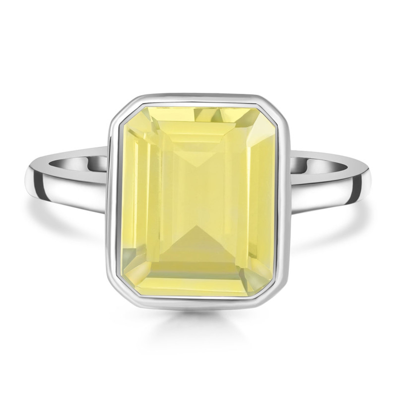 Lemon Quartz Ring LEM-RDR-1752.