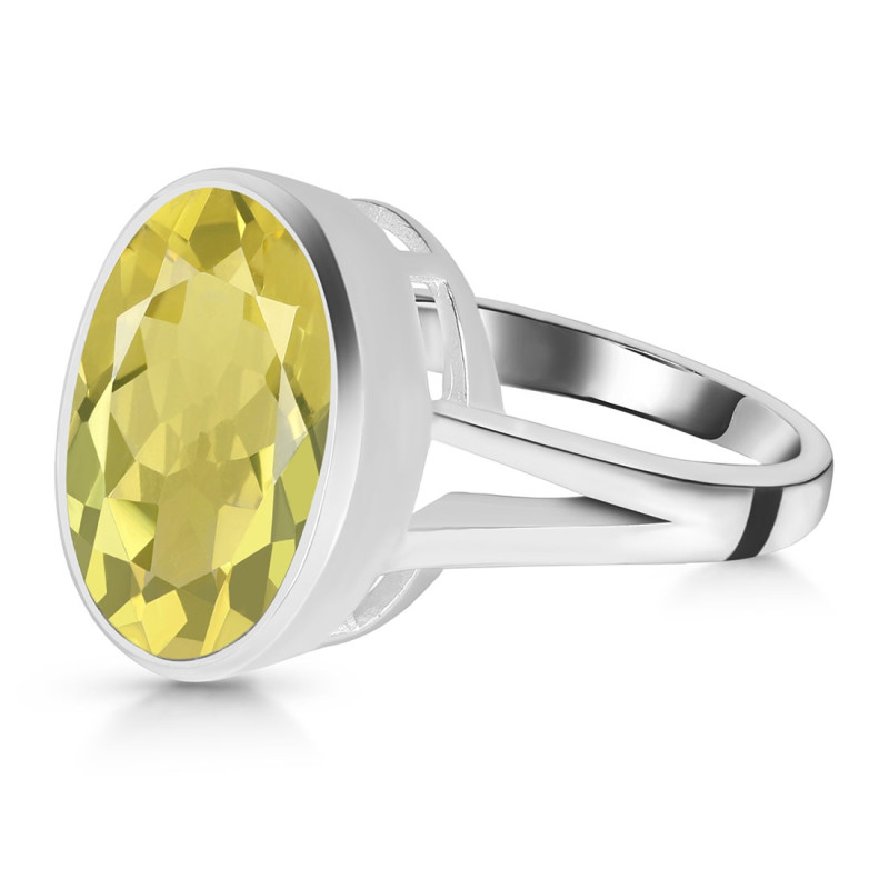 Lemon Quartz Ring