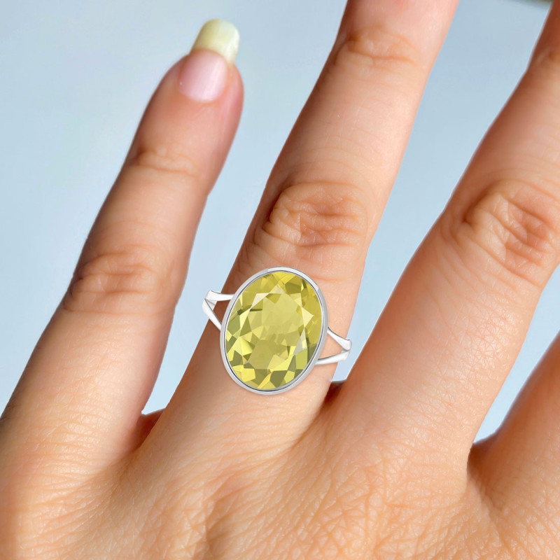 Lemon Quartz Ring LEM-RDR-1897.