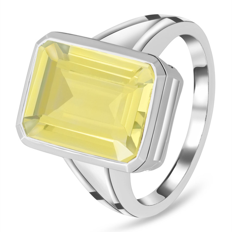 Lemon Quartz Ring
