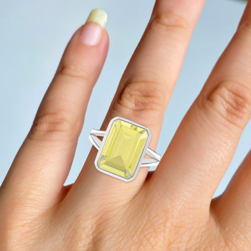 Lemon Quartz Ring LEM-RDR-1917.