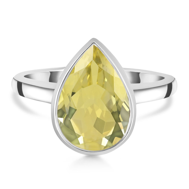 Lemon Quartz Ring LEM-RDR-2852.