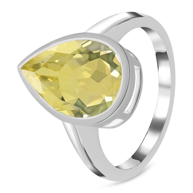 Lemon Quartz Ring