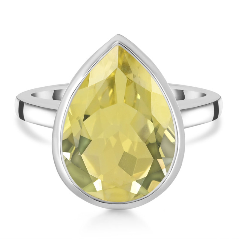 Lemon Quartz Ring LEM-RDR-2855.