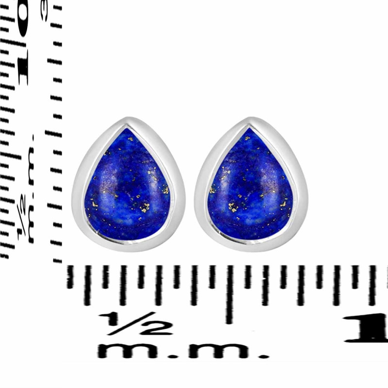 Lapis Stud Earring LLP-RDE-1105.