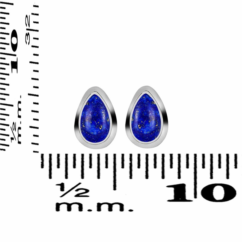 Lapis Stud Earring LLP-RDE-1106.