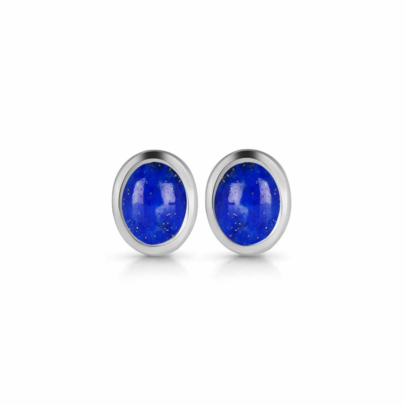 Lapis Stud Earring LLP-RDE-1107.