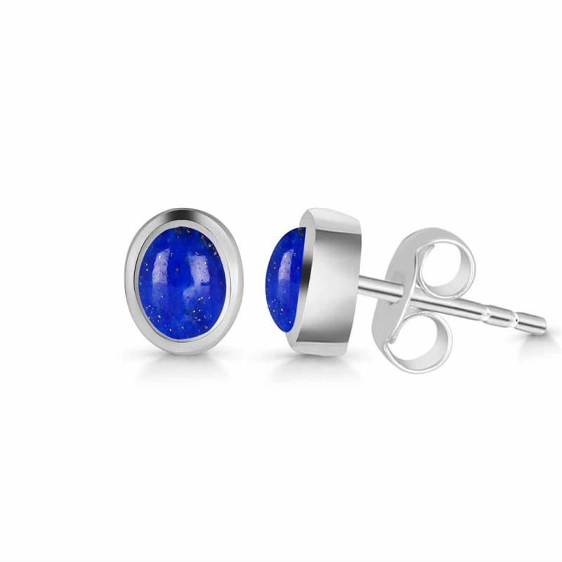 Lapis Stud Earring