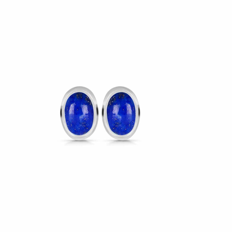 Lapis Stud Earring LLP-RDE-1112.