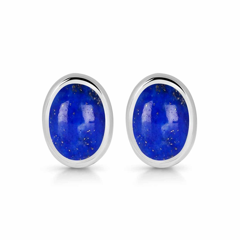 Lapis Stud Earring LLP-RDE-1113.