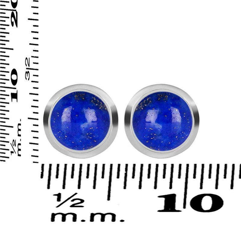 Lapis Stud Earring LLP-RDE-719.