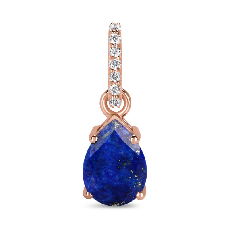 Lapis & White Topaz Pendant LLP-RP-76.
