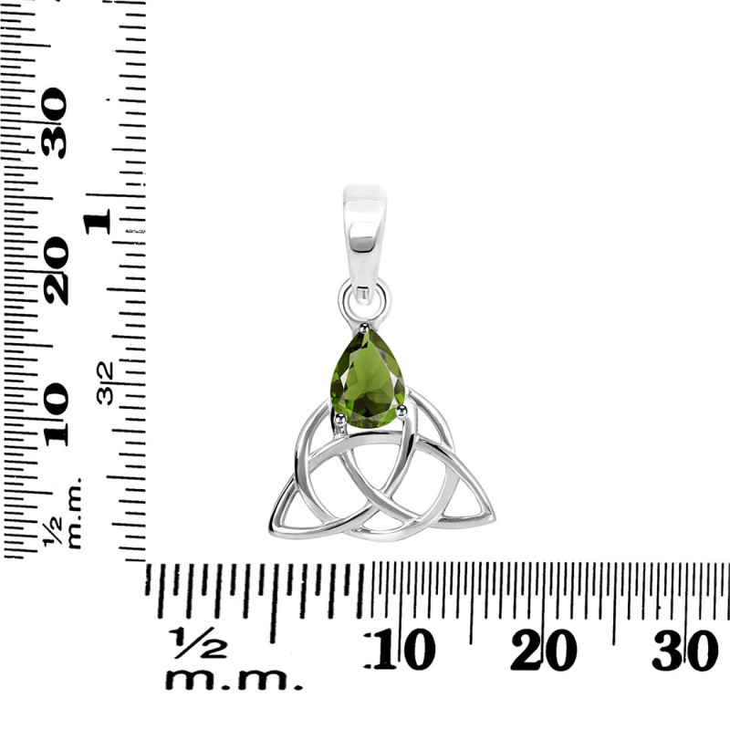 Moldavite Triquetra Pendant MLD-RDEP-892.