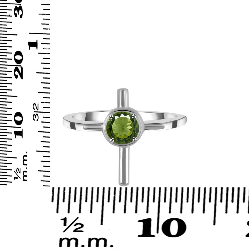 Moldavite Holy Cross Ring MLD-RDR-2143.