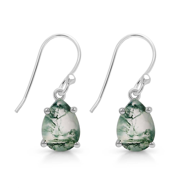 Moss Agate Earring MOA-RDE-869