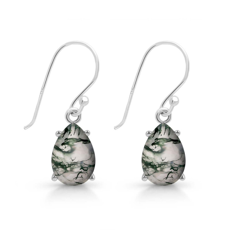 Moss Agate Earring MOA-RDE-870