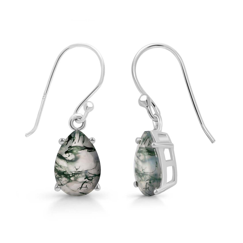 Moss Agate Earring