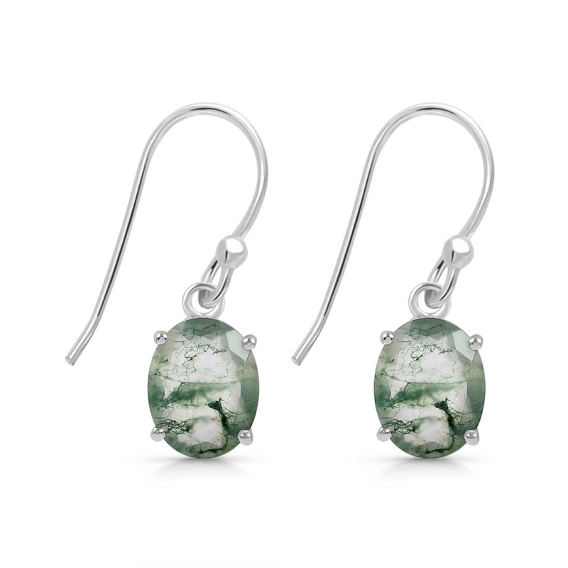 Moss Agate Earring MOA-RDE-982