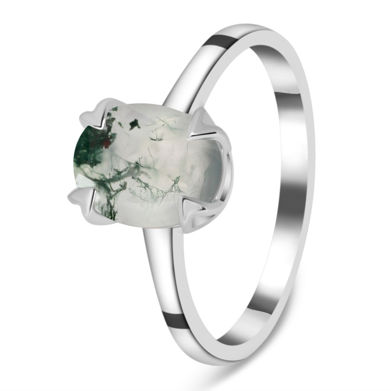 Moss Agate Ring