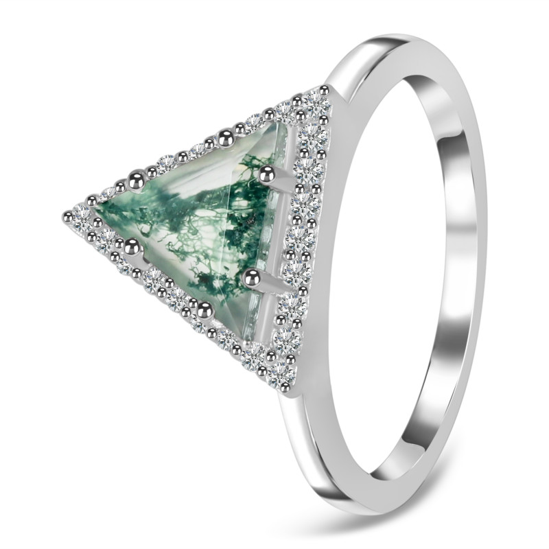 Moss Agate Ring