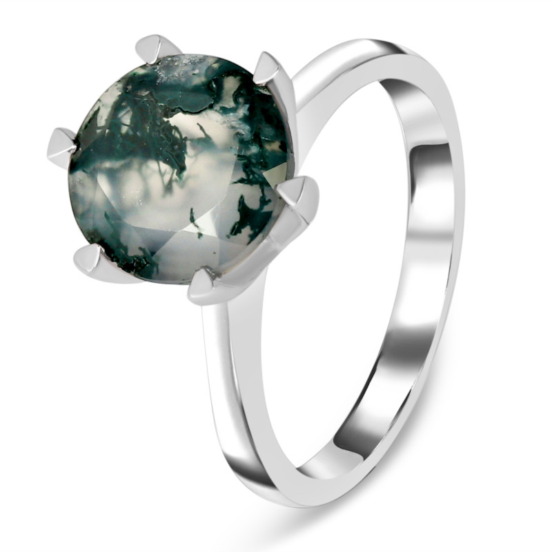 Moss Agate Ring