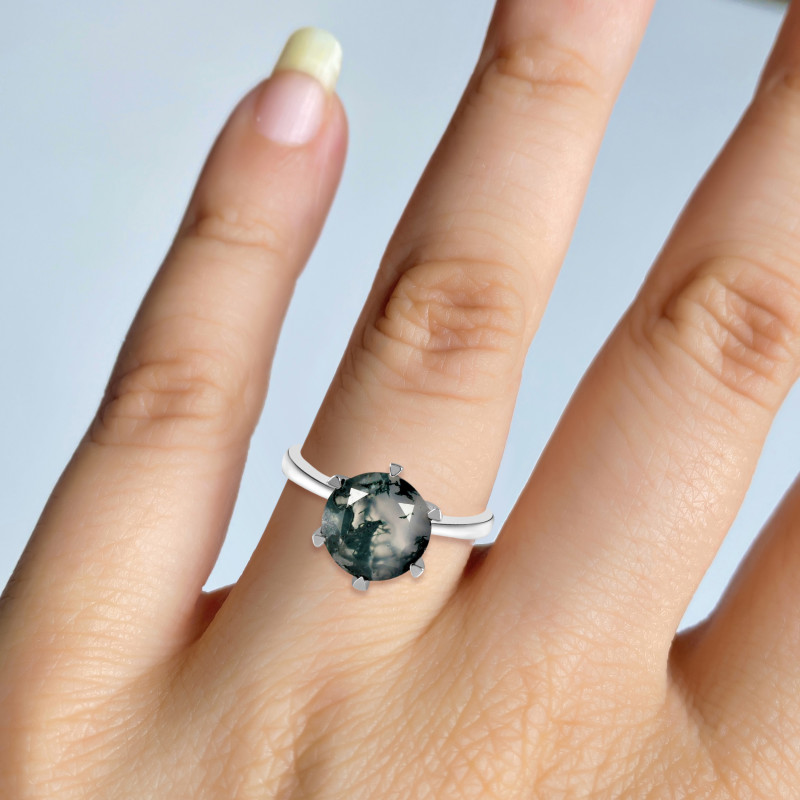 Moss Agate Ring MOA-RDR-2707