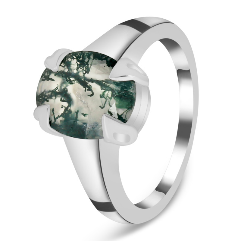 Moss Agate Ring