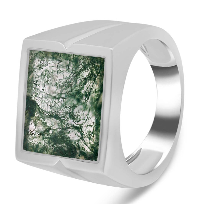Moss Agate Ring