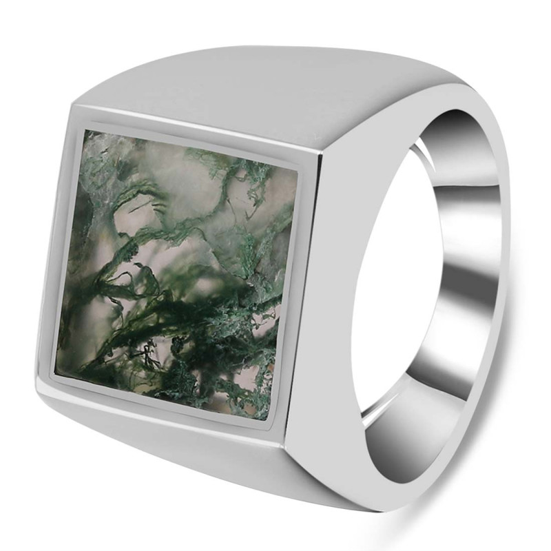 Moss Agate Ring