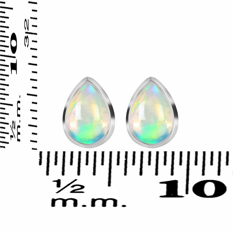 Opal Stud Earring OPL-RDE-1110.
