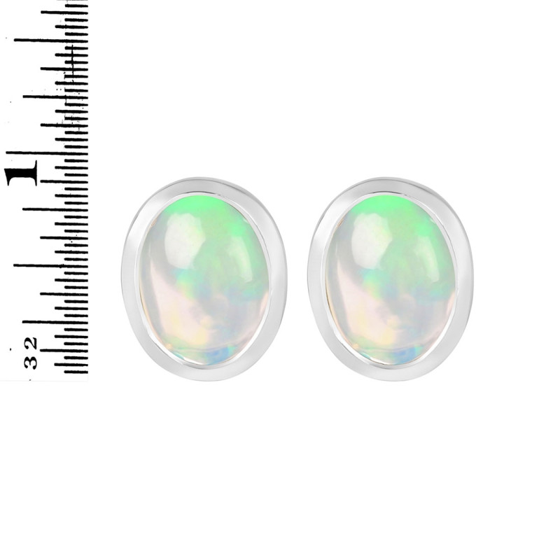 Opal Stud Earring OPL-RDE-1256.
