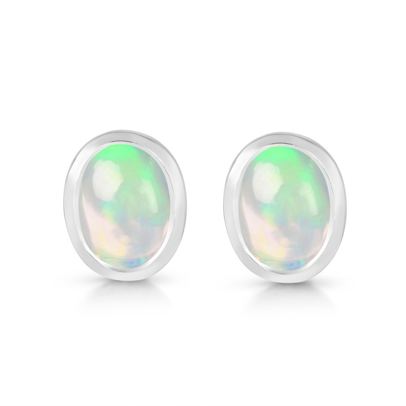 Opal Stud Earring OPL-RDE-1377.