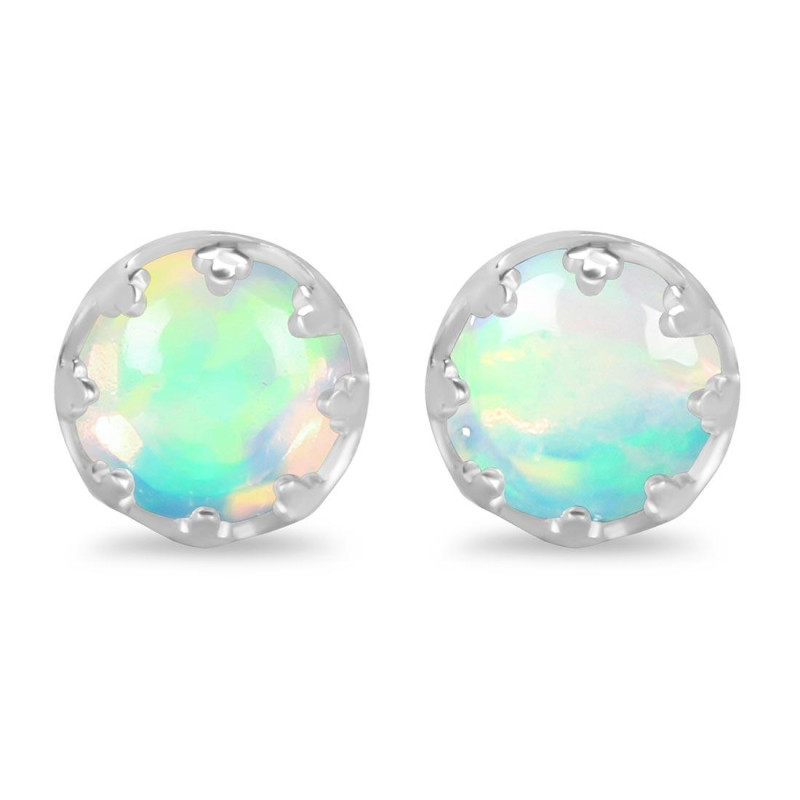 Opal Stud Earring OPL-RDE-702.
