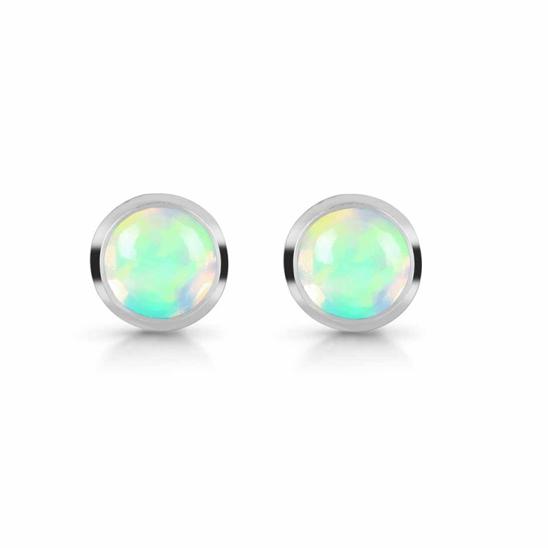 Opal Stud Earring OPL-RDE-724.