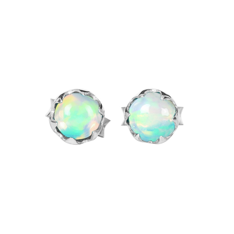 Opal Stud Earring OPL-RDE-809.