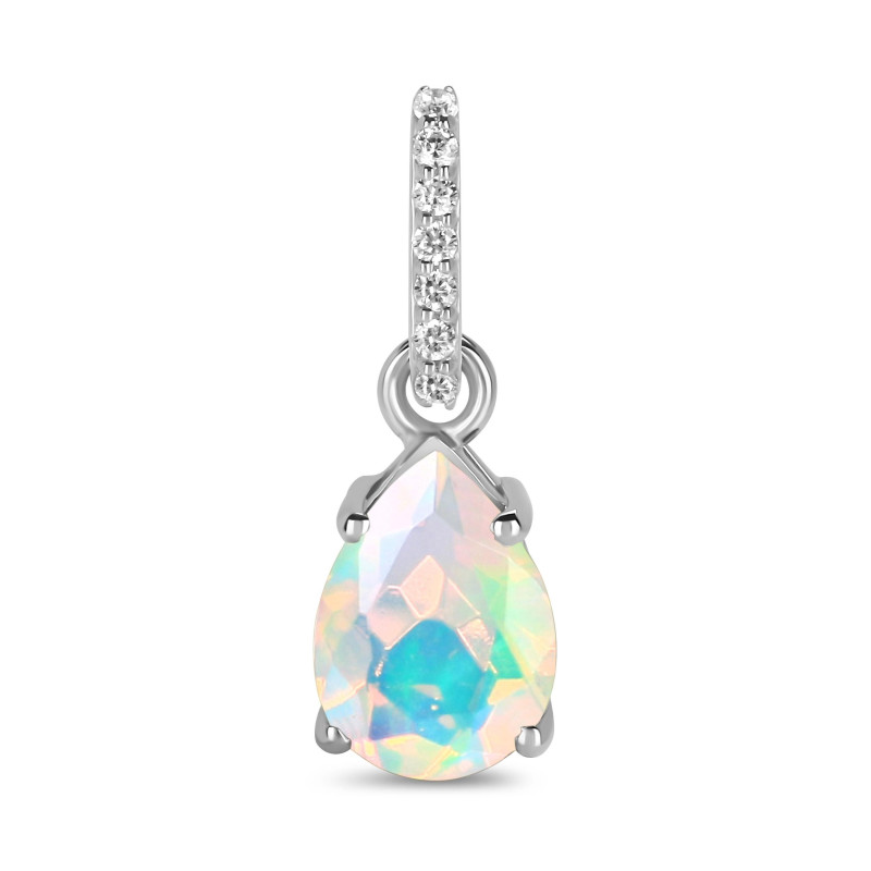 Opal & White Topaz Pendant OPL-RP-76.