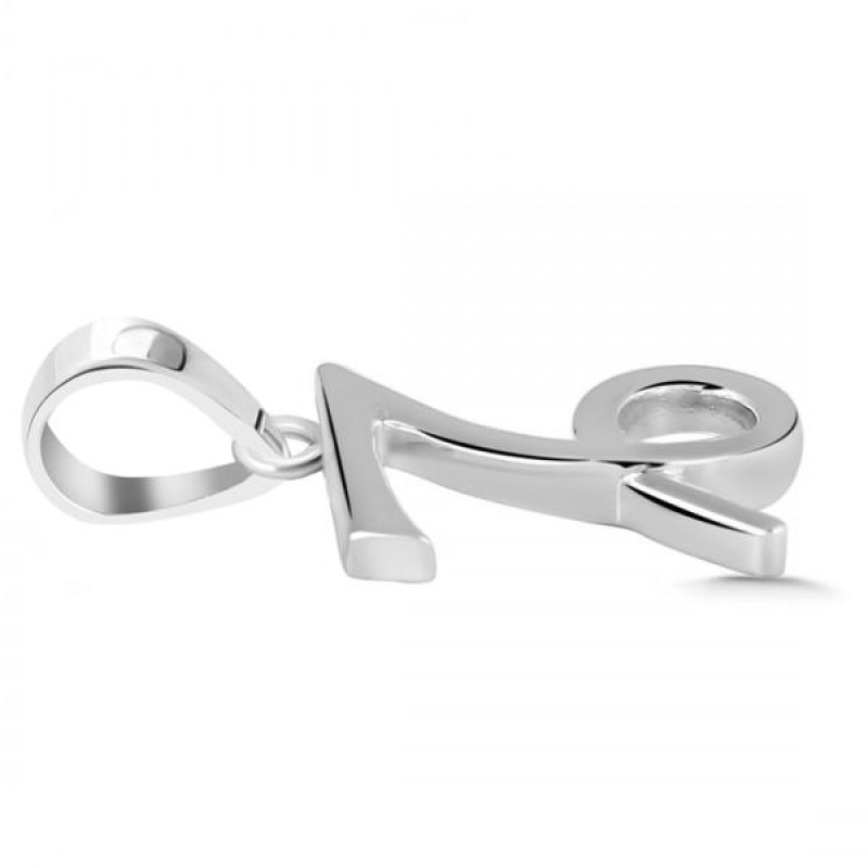 Capricorn Zodiac Plain Silver Jewelry Set PS-RDR-3087/RDE-1494/RDB-179/RDC-17.
