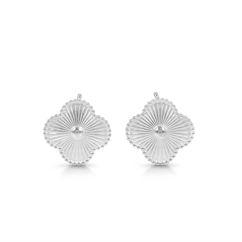 Plain Silver Jewelry Set PS-RDR-3278 / RDE-1662 / RDN-522 / RDB-242