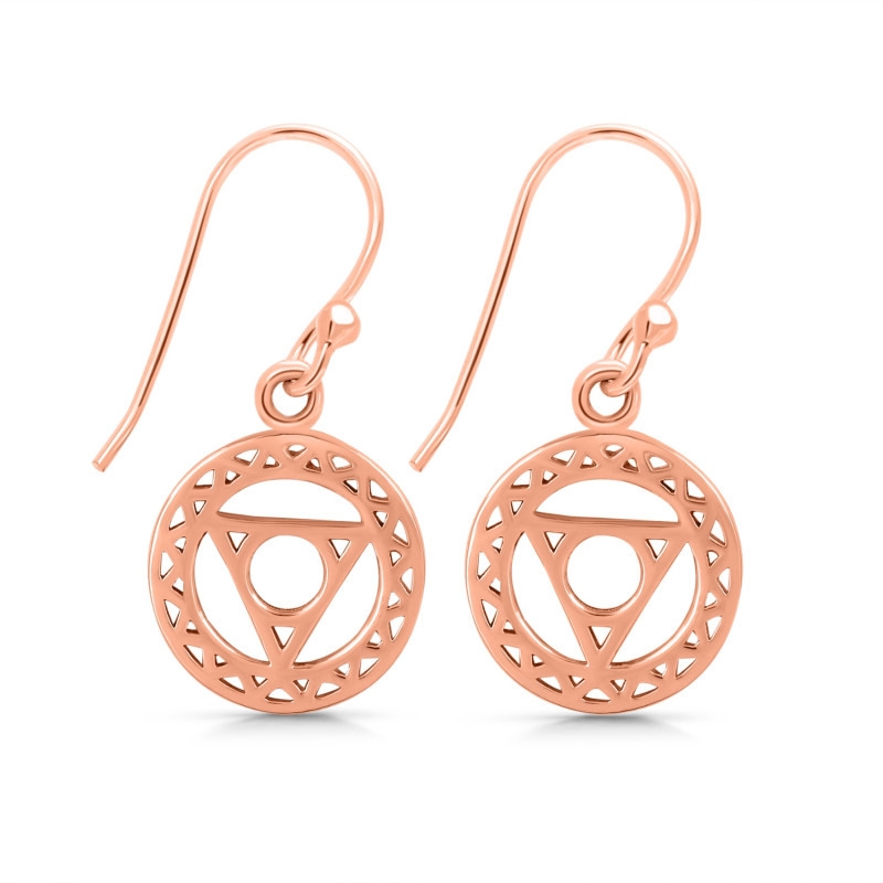 Throat Chakra Plain Silver Jewelry Set PS-RDR-319 / RDE-540 / RDN-8 / RDB-8.